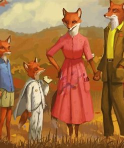 Fantastic Mr Fox Art paint by number