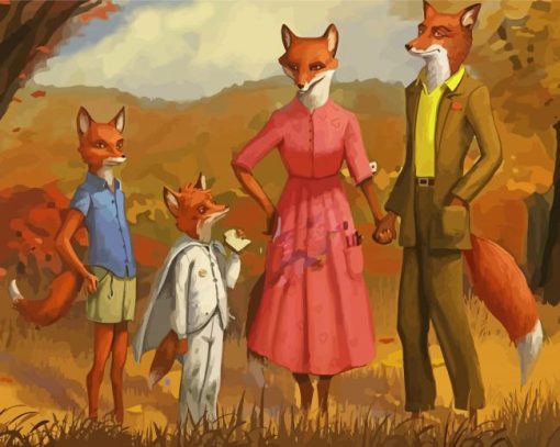 Fantastic Mr Fox Art paint by number