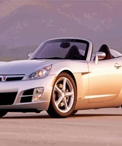 Grey Saturn Sky paint by number