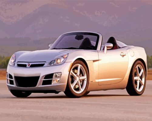 Grey Saturn Sky paint by number