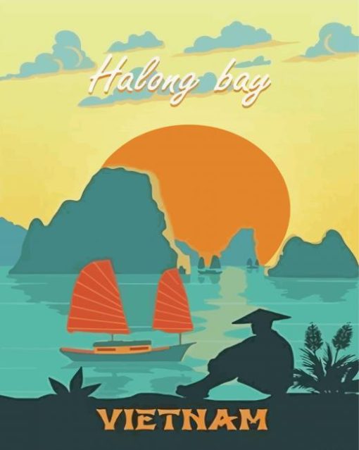 Halong Bay Art paint by number