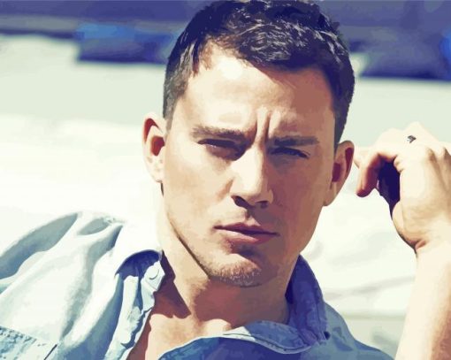 Handsome Channing Tatum paint by number