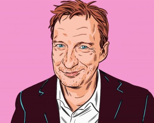 Illustration David Thewlis paint by number