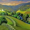 Irish Countryside Art Paint by number