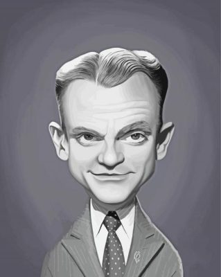 James Cagney Art paint by number