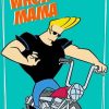 Johnny Bravo Cartoon Poster paint by number