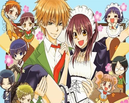 Kaichou Wa Maid Sama Anime Characters paint by number