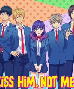 Kiss Him Not Me Anime Poster paint by number