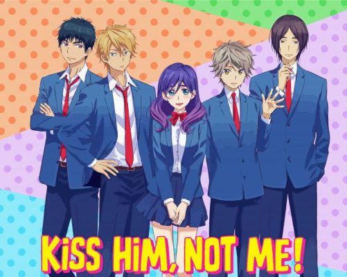 Kiss Him Not Me Anime Poster paint by number