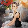 Little Ballerina In Black Paint by number