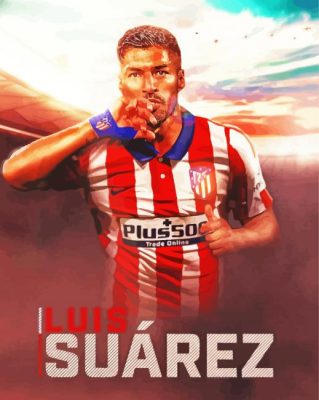 Luis Suarez Poster paint by number