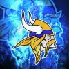 Minnesota Vikings Logo Lightning paint by number