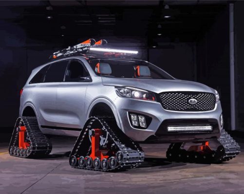 Modified Kia Sorento paint by number