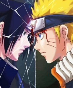 Naruto VS Sasuke Paint by number