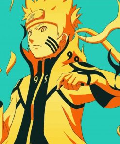 Naruto Nine Tails Sage Mode Anime paint by number