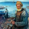 Old Fisherman paint by number
