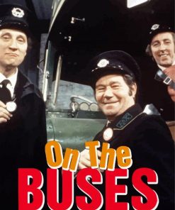 On The Buses Sitcom Poster Paint by number