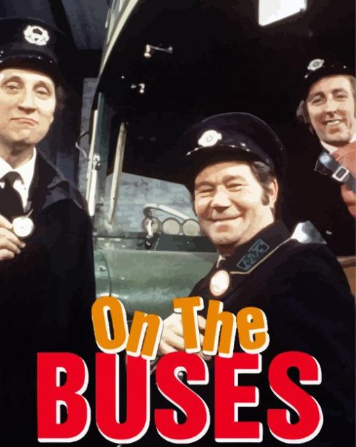 On The Buses Sitcom Poster Paint by number