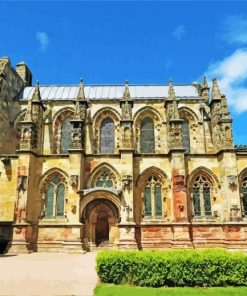 Rosslyn Chapel Building In Scotland Paint by number