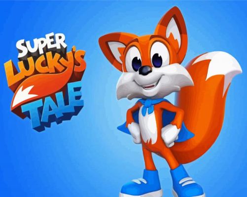 Super Luckys Tale Game Poster paint by number