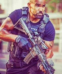 Shemar Moore Movie Character paint by number