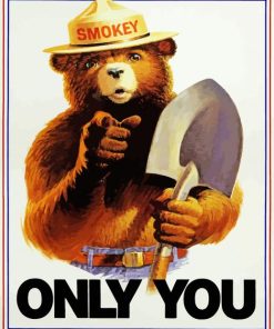 Smokey Bear Poster paint by number