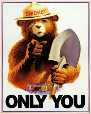 Smokey Bear Poster paint by number