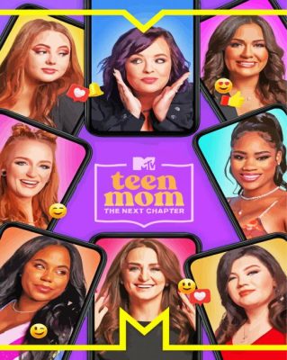 Teen Mom TV Show Poster paint by number