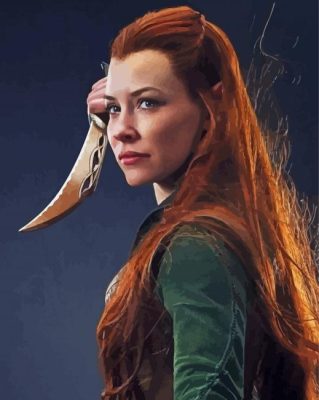 The Hobbit Tauriel paint by number