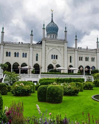 Tivoli Gardens Copenhagen Building paint by number