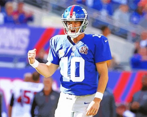 The American Eli Manning paint by number