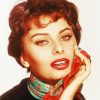 The Beautiful Sophia Loren paint by number