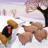 The Sheep In Snow paint by number