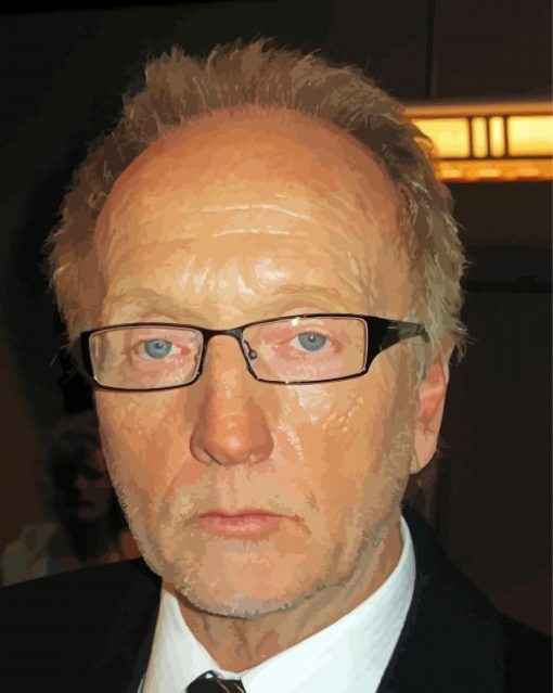 Tobin Bell Wearing Glasses Paint by number