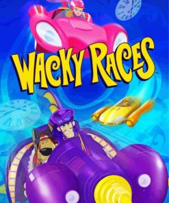 Wacky Races Poster paint by number
