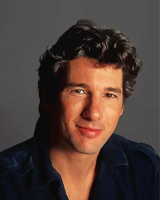 Young Richard Gere paint by number