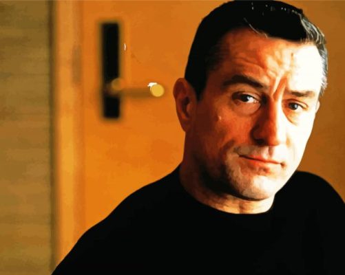 Young Robert De Niro paint by number