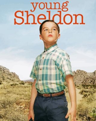 Young Sheldon Poster paint by number