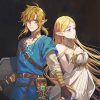 Zelda And Link The Legend Of Zelda paint by number