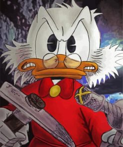 Aesthetic Uncle Scrooge paint by number