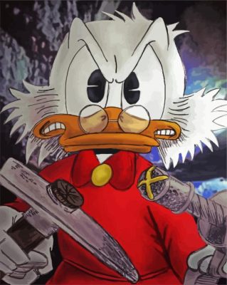 Aesthetic Uncle Scrooge paint by number