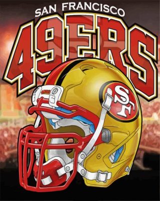 Aesthetic 49Ers Football Team Poster paint by number