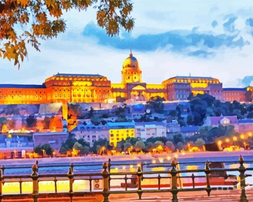 Aesthetic Budapest Evening Art paint by number
