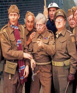 Aesthetic Dads Army paint by number
