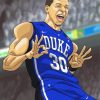 Aesthetic Duke Basketball Player paint by number