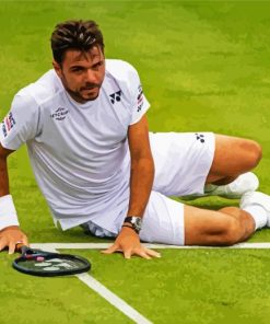 Aesthetic Stan Wawrinka Tennis Player paint by number