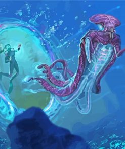 Aesthetic Subnautica Art paint by number