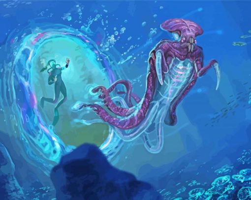 Aesthetic Subnautica Art paint by number