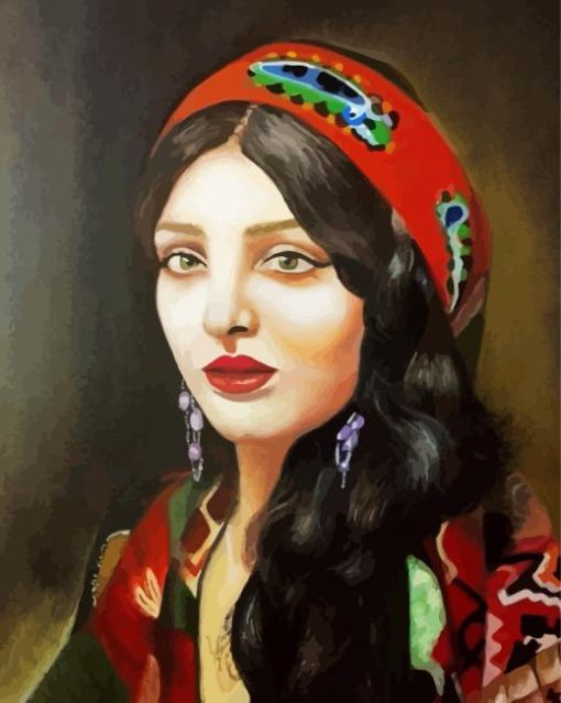Arab Girl paint by number