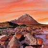Buachaille Etive Mor Sunset paint by number